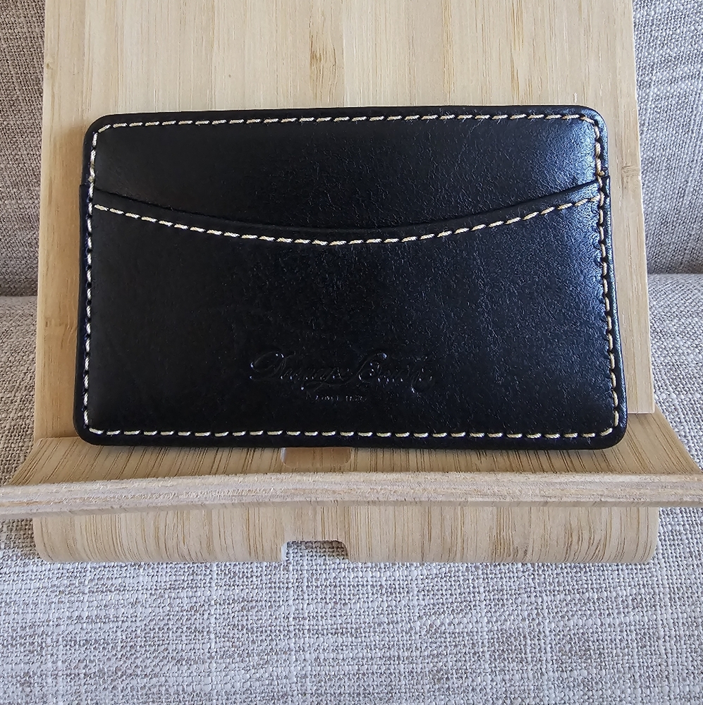 Dooney & Bourke Pebble Grain Card Case, Black
